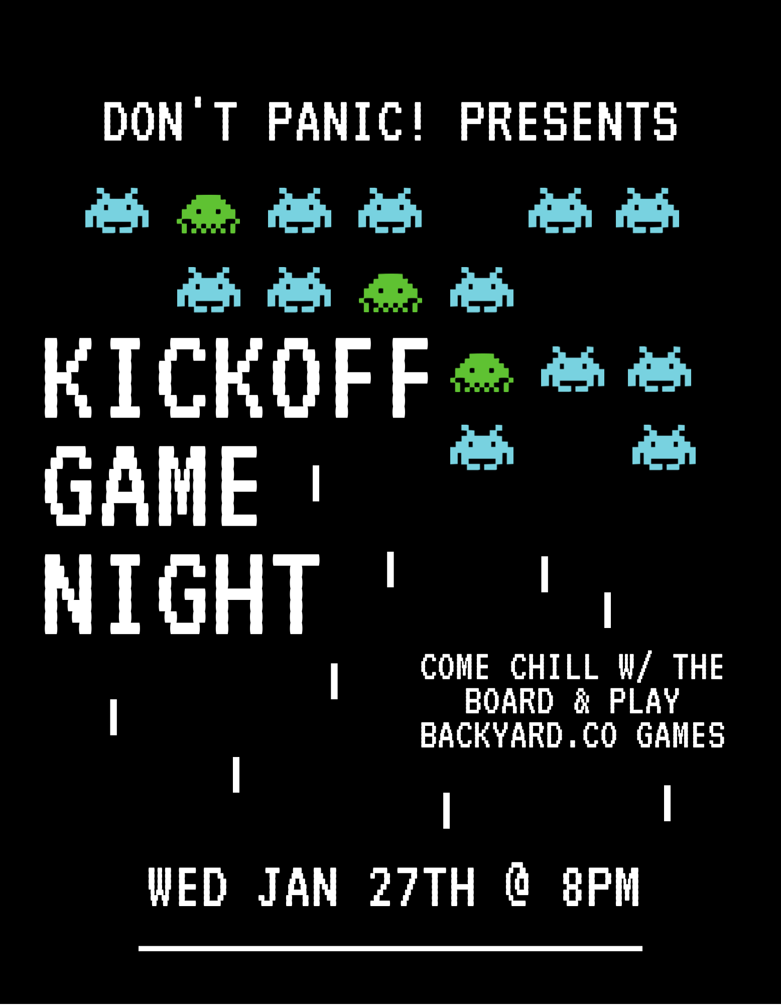 Banner for the event Kickoff Game Night