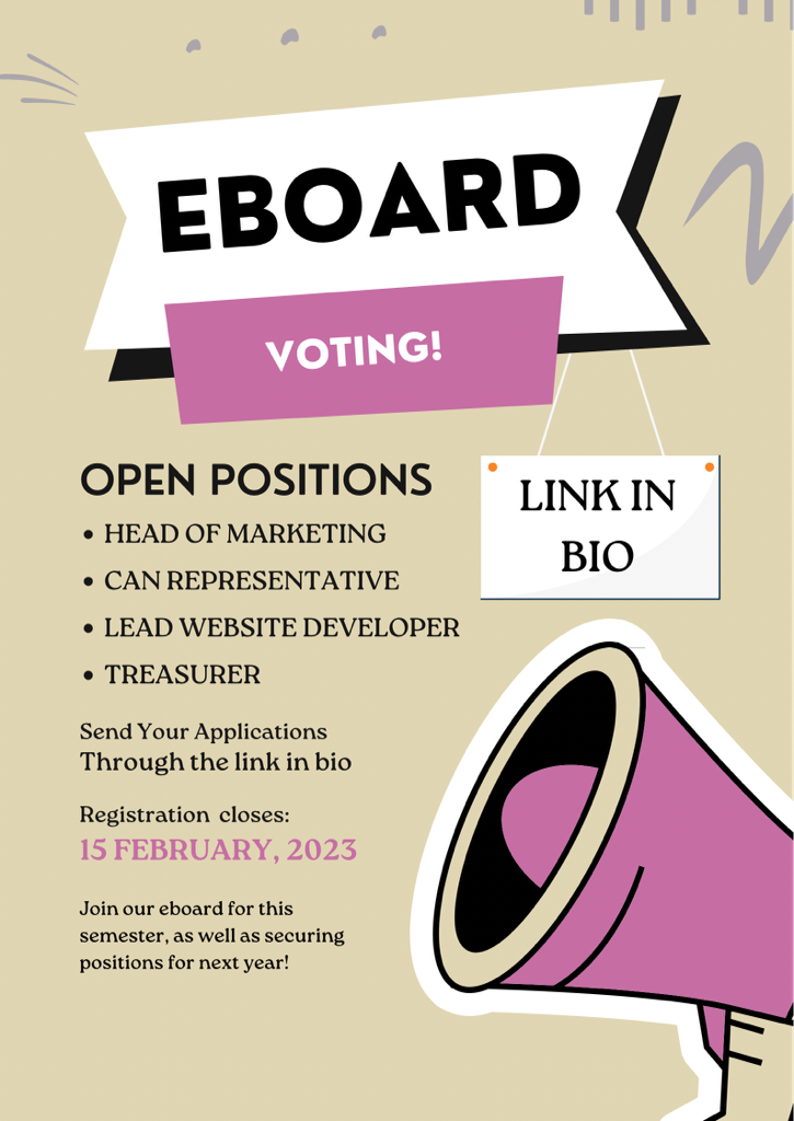 Banner for the event Eboard Registration